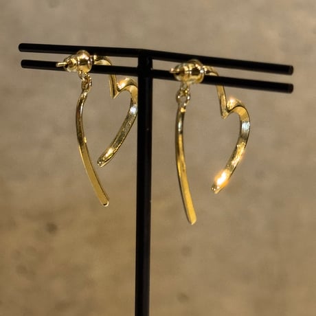 2504PR0776 /  Heart hoop Pierce（Gold)