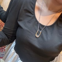 2509NC0359 / U design charm Necklace（Silver）