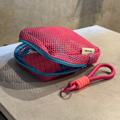 2504GS037(S)/ Multi Mesh Pouch (Pink×Pink)
