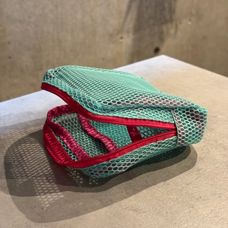 2504GS037(S)/ Multi Mesh Pouch (Mint green×Blue)