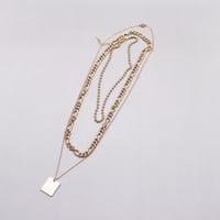 3set  layered chain necklace（Gold #1）/ 2111-NC121