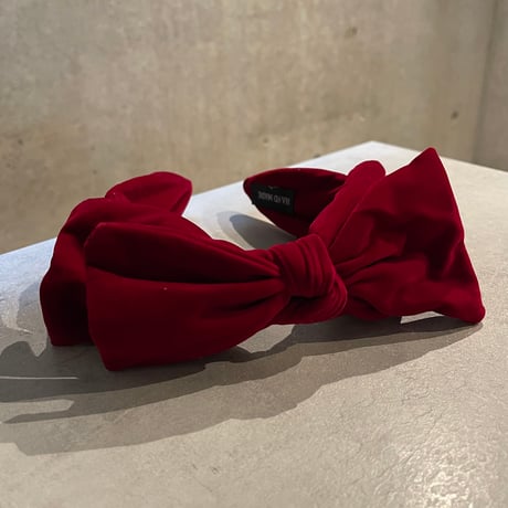 2512HA0079（S）/ Velours Ribbon headband（Red）