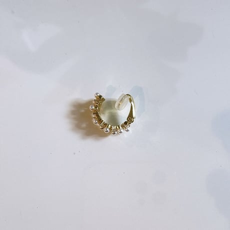 Clip pearl Earcuff （Gold） / EC091