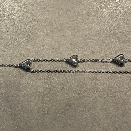 2503NC0332 / Y Heart motif necklace（Silver)