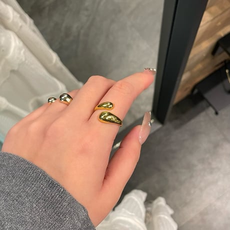 2402RG0392 / Cross drop ring （S / Silver）