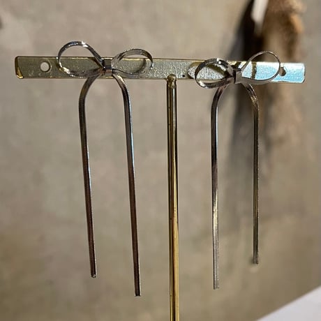 2508PR0796 / Chain Ribbon pierce（Silver）