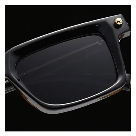 【 Select 】Vintage Square Gradient High Quality Sunglasses (Black/Navy)