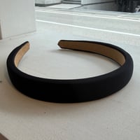 2606HA0090(S)/ Simple Satin Headband（Black）