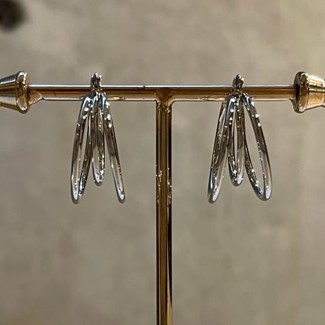 2503PR0753 / Triple line hoop Pierce（Silver）