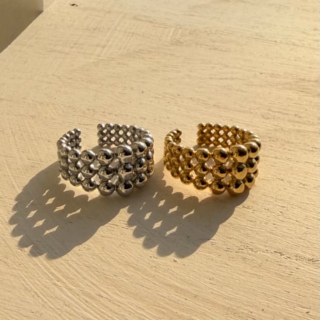 2603RG0748 / Mini ball line ring （Silver）