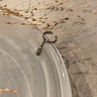 EC105 / Metal mini drop Earcuff(Silver)