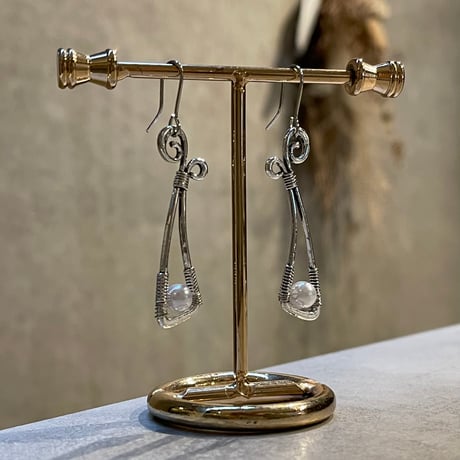 2503PR0754 / Pearl unique design Pierce（Silver）
