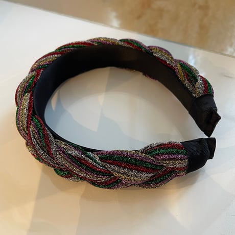 2401HA0043 / Twist glitter color headband（Multicolor）