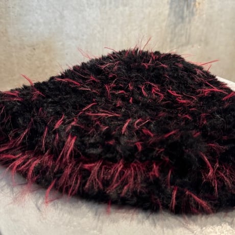 2501HW0067(S)/ Mix far knit cap（Black Mix）