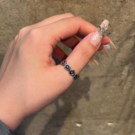 2506RG0640 /Daisy flower ring（Silver）