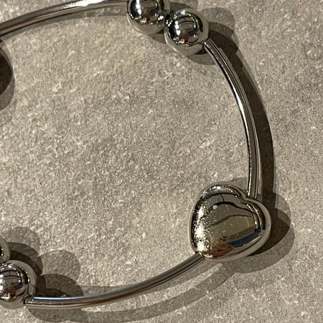 2412BR0061 / Heart connect ball Bracelet（Silver）