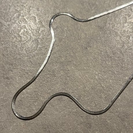 2503NC0296 / Flat Snake chain Necklace（Silver）