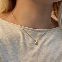 2502NC0286 / Drop motif Necklace（Gold）