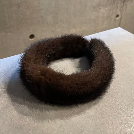 2410HA0083(S)/ Real mink fur headband（Brown）