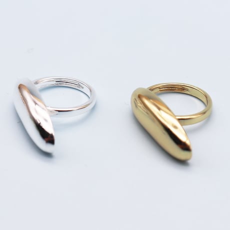 Creative Water Drop Geometric ring （Silver） /  2107-RG117