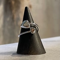 2502RG0582 / Double Heart motif design ring（Silver）