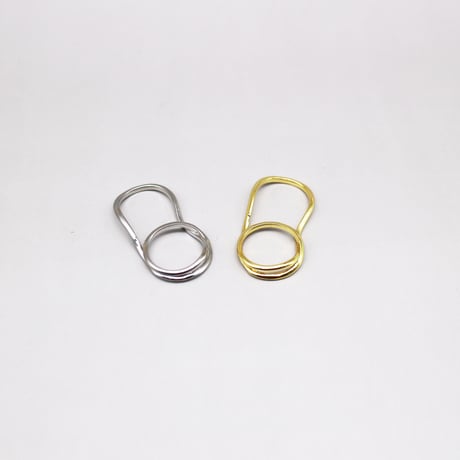 2306RG0297 / Cross Continuous Two-Finger Connected Ring（Silver）