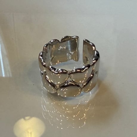 2605RG0786 / Double heart line ring（Silver）