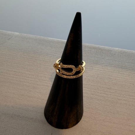 2605RG0788 / Stone line design ring（Gold）