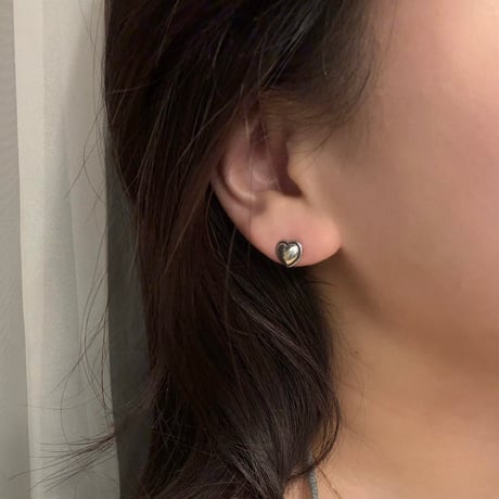 2411PR0732 / Mini heart motif Pierce（Silver）