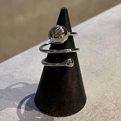 2505RG0625 / Spiral line ball ring（Silver）