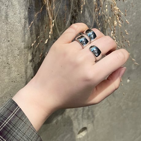 2405RG0466 / Twine around double finger ring（Gold）
