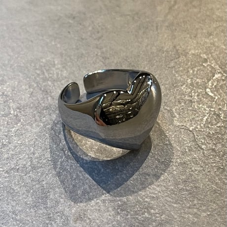 2404RG0447_B / Heart smooth ring（Silver）