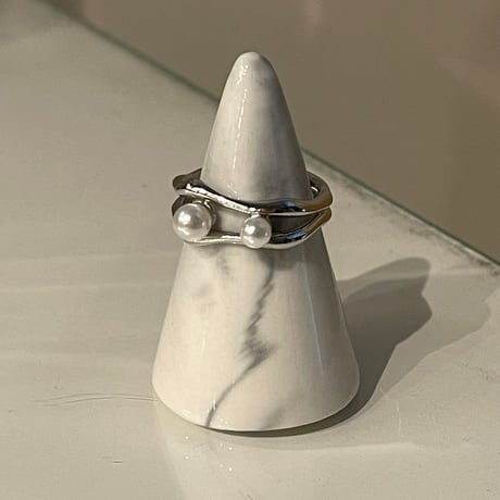 アクセサリー PEARL RING Morning Dew Ring - Akoya and Diamonds