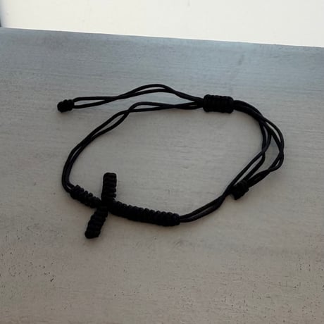 2604BR0123 / Cross Friendship Bracelet（Black）