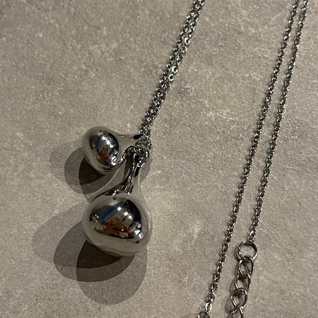 2501NC0284 / Double drop motif Necklace（Silver）