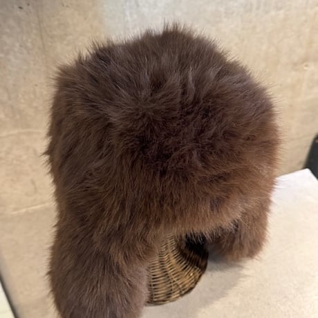 2412SL11047BR(S)/ Volume flight fur cap（Brown）