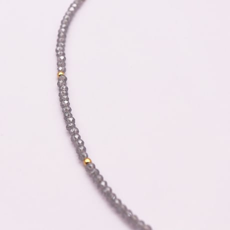 Small crystal beads Choker Necklace（#02）  /  2106-NC058