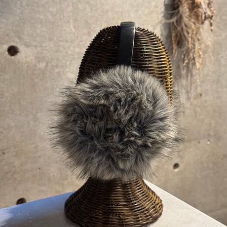 2601GS063(S)/ Fake Fox fur earmuffler（Grey Mix）