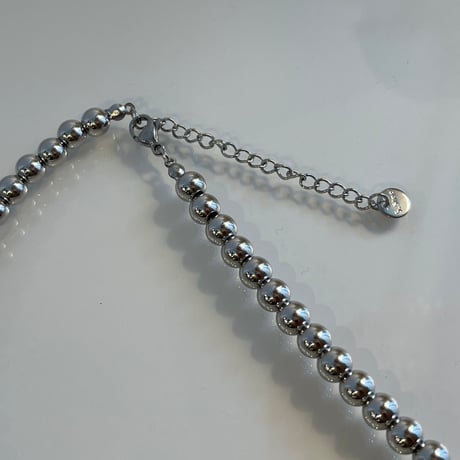 2404NC0243 / Simple ball chain necklace（Silver）