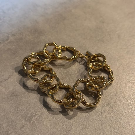 2503BR0072 / Wave circle Bracelet（Gold）