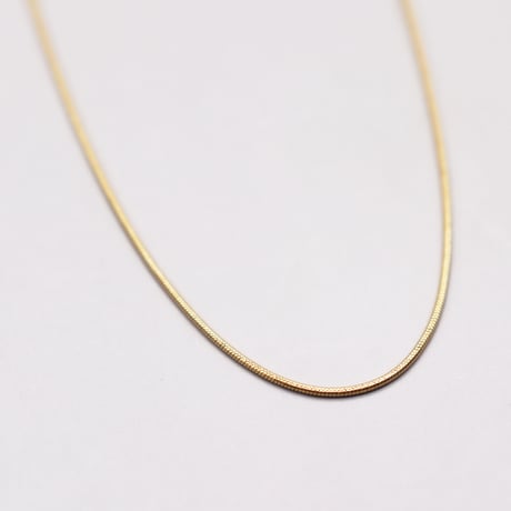 Snake Chain Simple Thin Necklace（Gold / 55cm）/ 2109-NC102