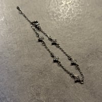 2512BR0115 / Stone Flower chain bracelet（Silver）