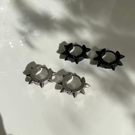 2311PR0602 / Thorn mini hoop Pierce（Black）