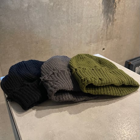 2509HW0106(S) / Damage Knit cap（Grey）
