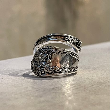 2412RG0557 / Cross  Flower  design ring（Silver）