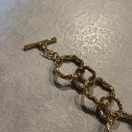 2503BR0072 / Wave circle Bracelet（Gold）