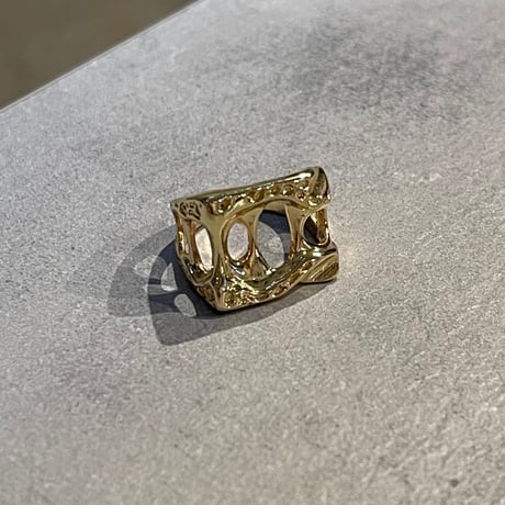 2403RG0428 / Square pit ring（Gold）