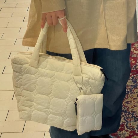 2411BG018(S)/ Quilting pouch set bag（White）