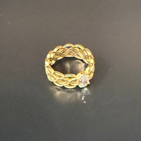 2604RG0767 / Stone lace design ring（Gold）