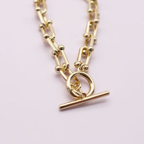 Mantel U Type Chaine Bracelet（Gold）/ 2108_BR086